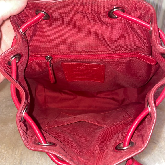 COACH Red Mini Backpack - Picture 2 of 6